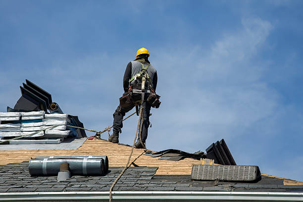 Professional Roofing technician working in Wood, PA